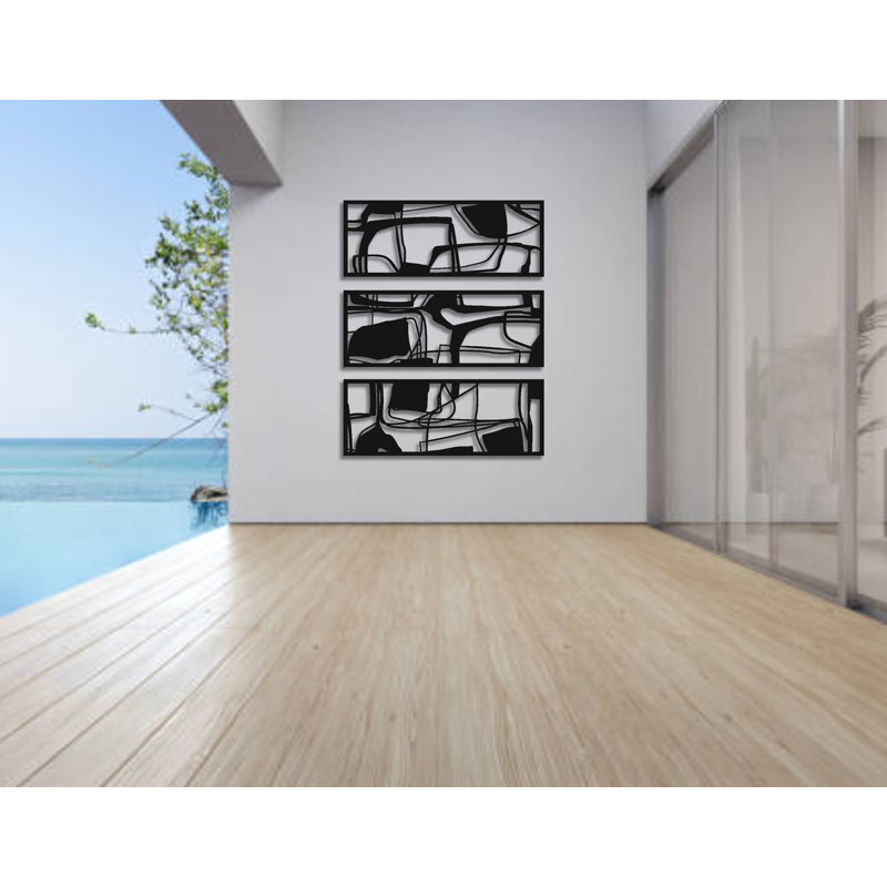 Ensemble de 3 décorations murales Giga
