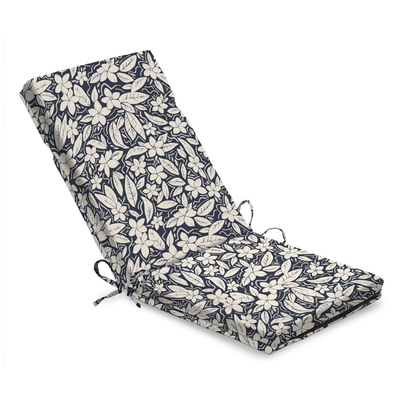 Blossom Garden Back/Seat Pad, Blue Floral