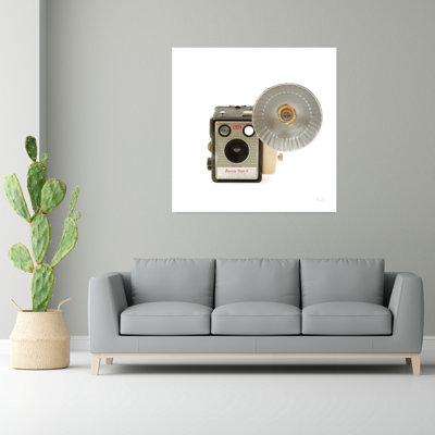 Vintage Flash Bulb Camera With Camera Cameras Art