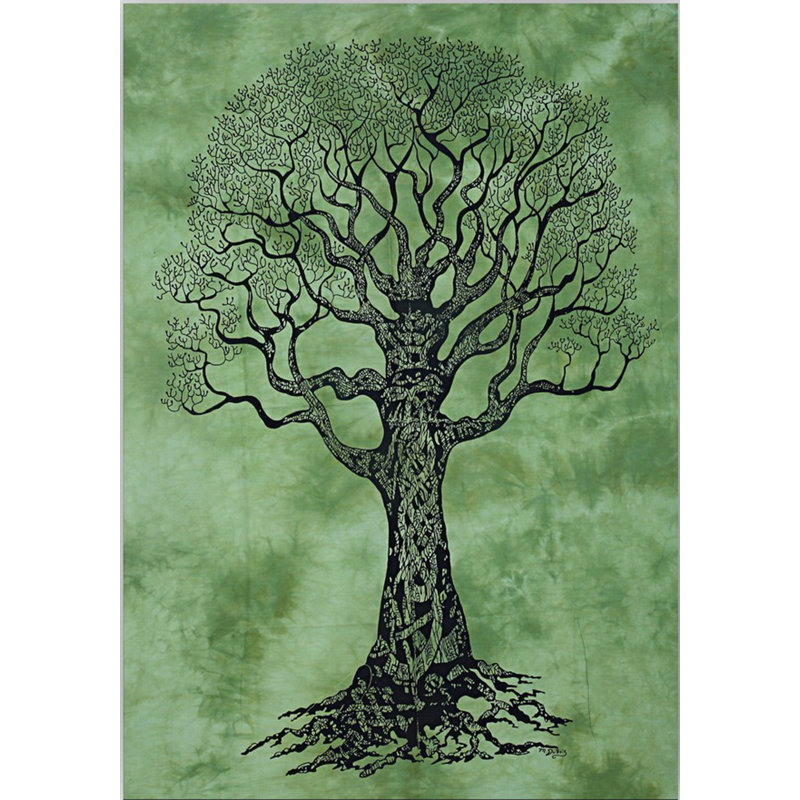 Décoration murale en coton tapisserie hippie bohémienne, Bleu