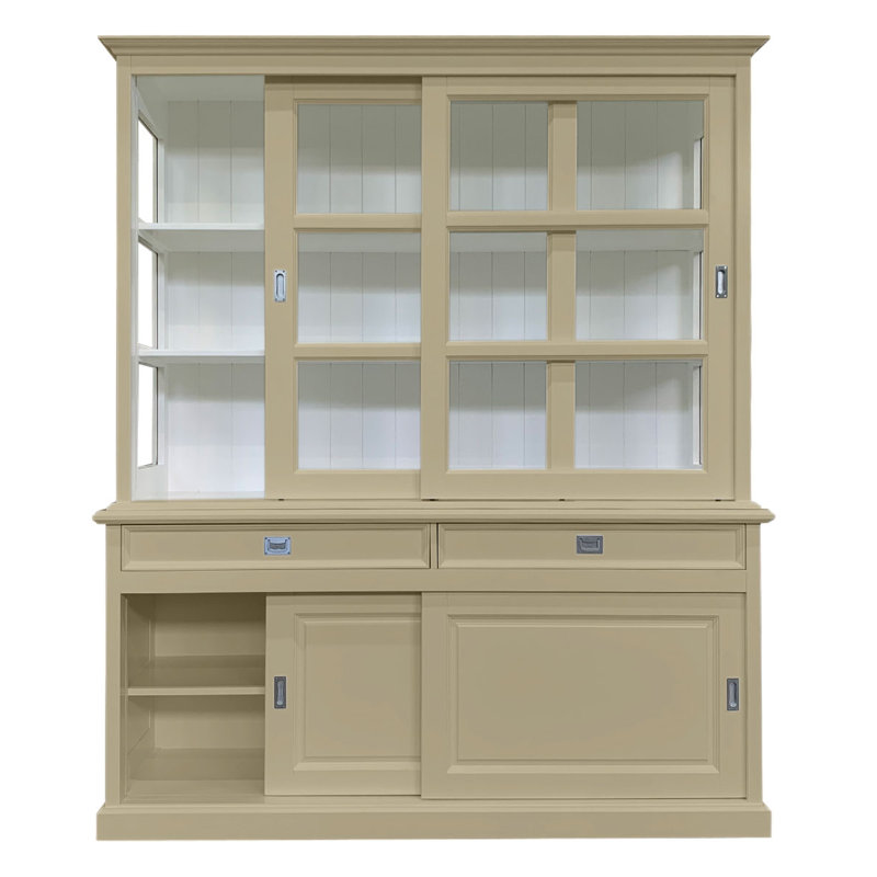 Stiles Display Cabinet, Beige