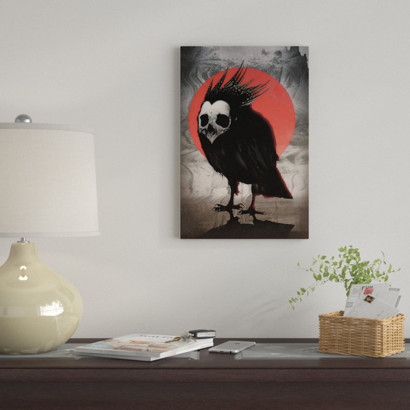 Birdie par Ali Gulec - Estampe numérique sur toile tendue avec châssis, H 12 po x l 8 po x P 0,75 po, Toile tendue
