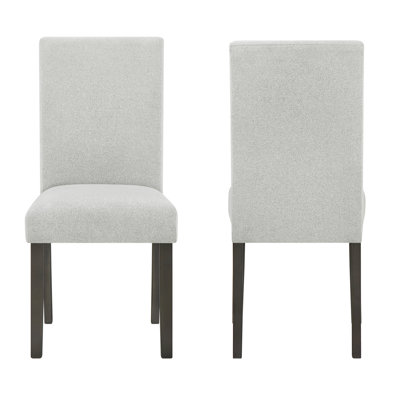 Wyncote Wood Upholstered Dining Chair, Stone Gray (Set Of 2)
