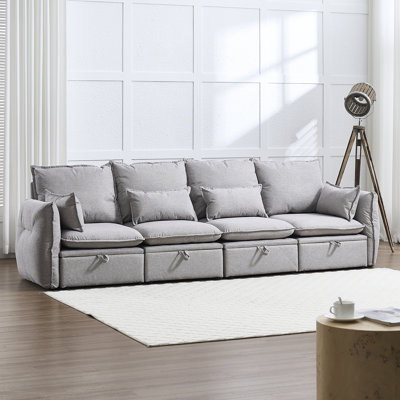 114" 4-Piece Sectional Sofa