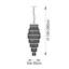 Geira Grand 21-Light Tiered Chandelier finished in Ant. Brass