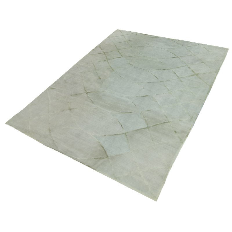 Curving Area Rug in Gray