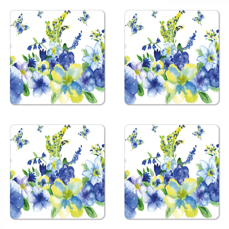 Square 4 Piece Coaster Set
