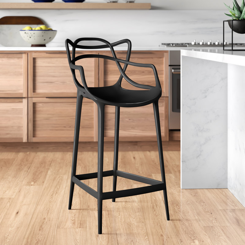 Tabouret Master, Noir, Barre