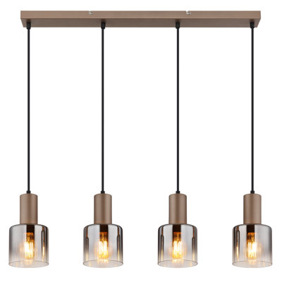 4 - Light Bronze Geometric Pendant