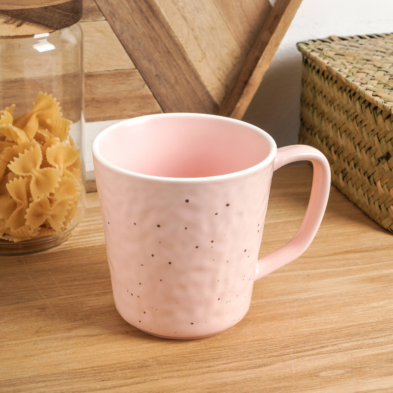 Stone Lain Elena 4-Piece Mug Set Stoneware, Pink