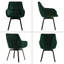 Velvet Upholstered Metal Armchair in Green-377149483