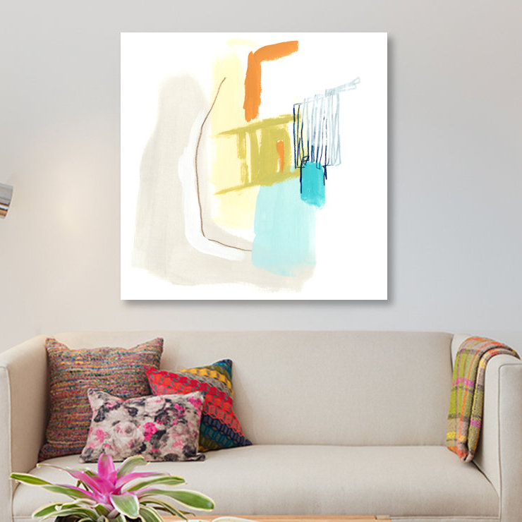 « adagio viii », reproduction sur toile, H 26 po x l 26 po x P 1,5 po, Toile tendue, Pas de tapis