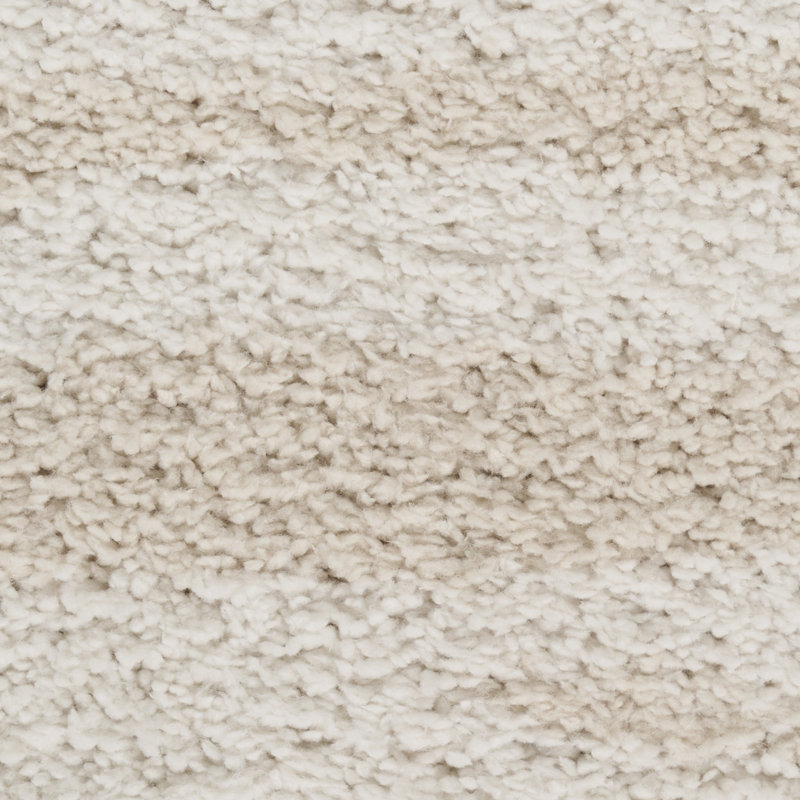 Power Loom Polyester Abstract Area Rug in Beige/Ivory, Rectangle 7'10" x 9'10"