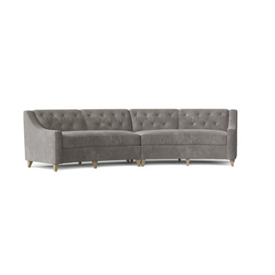 Charlotte Upholstered Curved Sectional Symmetrical