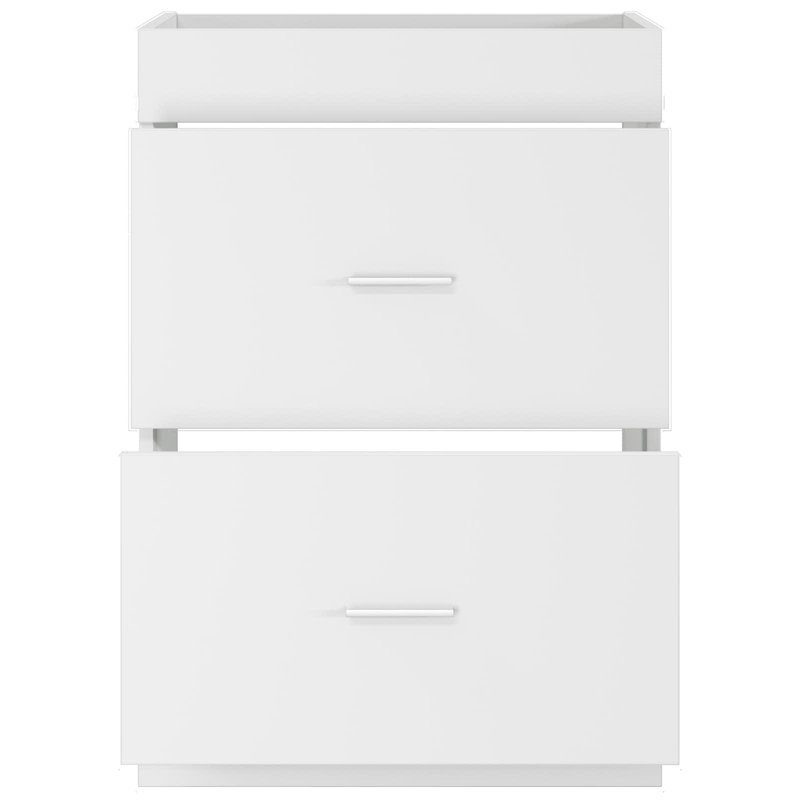 56cm Bathroom Vanity Base Only, White