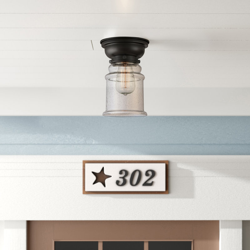 Plafonnier encastré 1 lumière 6,25 po Alexandira, Blanc mat, Noir mat, Ampoule DEL 6 watts Vinage