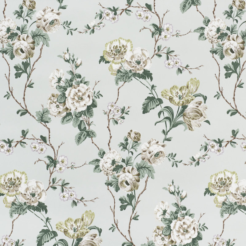 Papier peint Schumacher x Veere Grenney Betty, Céladon
