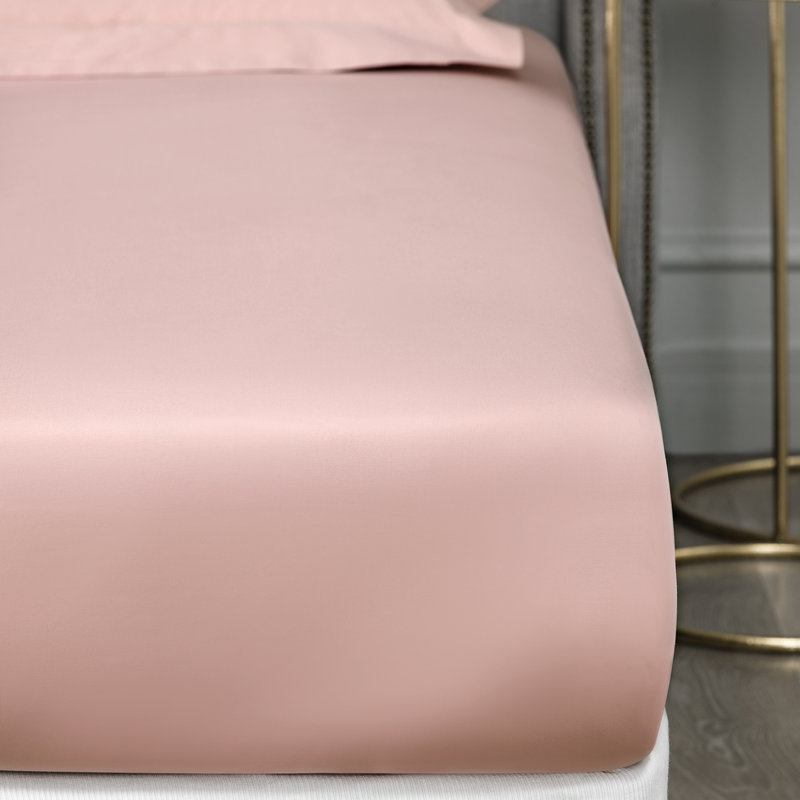 Royal Sateen Fitted Sheet, Pink, King Fitted Sheet