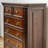 Nut-brown Solid Wood Accent Cabinet