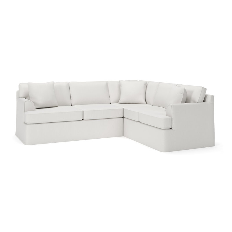Canapé modulaire 2 pièces Conradina, Beige Macarena, Orienté à droite