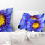 Coussin lombaire en aquarelle flowerswork lotus close up