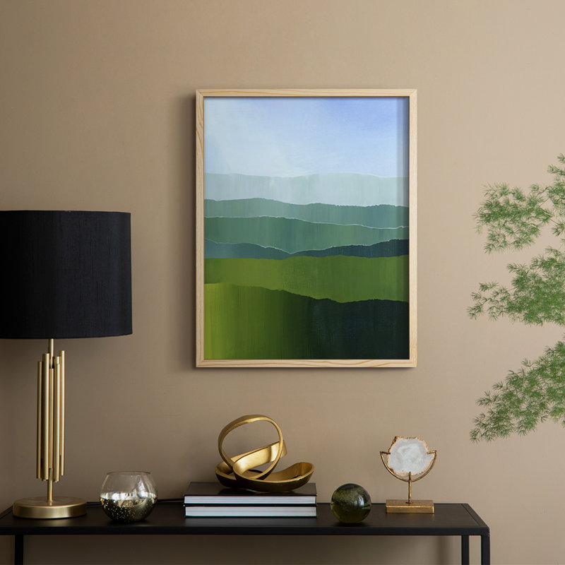 Impression encadrée Blue Ridge Fade II - bois massif, H 11 po x l 9 po