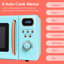 Abode AMD2004GRG, 20L Digital Microwave in Blue with Rose Gold Accent