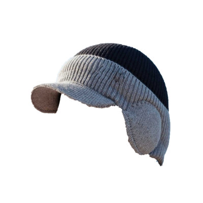 Knitted cap Men's Winter Knitted Earflap Hat