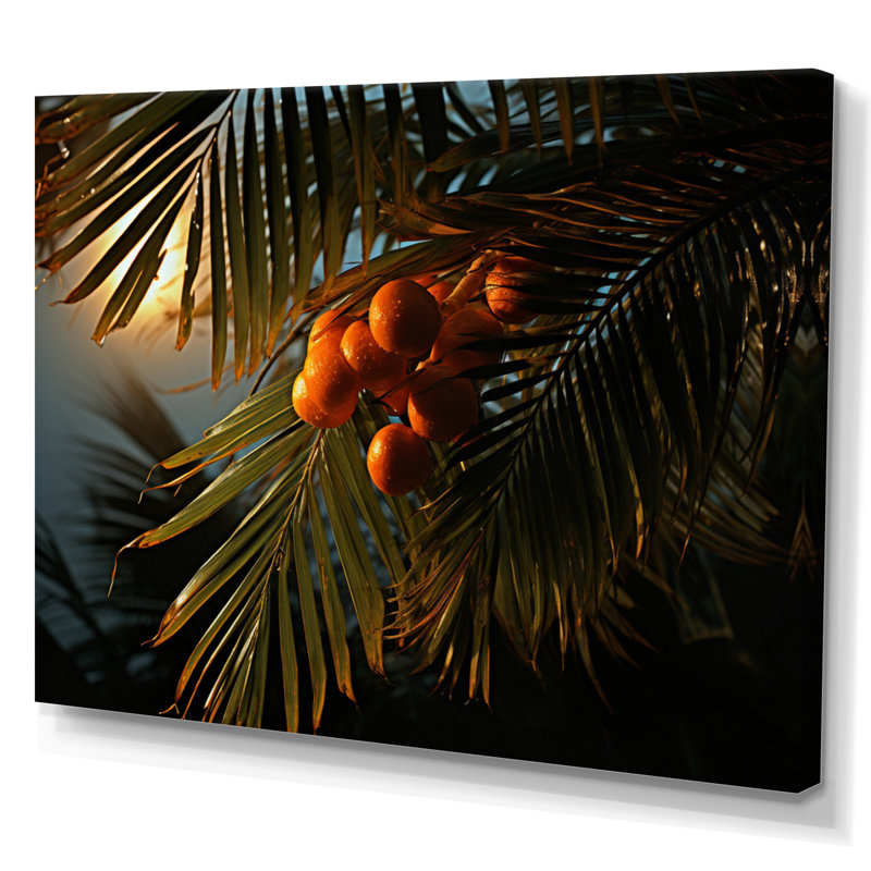 «Palm Trees Palm I», reproduction sur toile, H 34 po x l 44 po x P 1,5 po, Toile tendue
