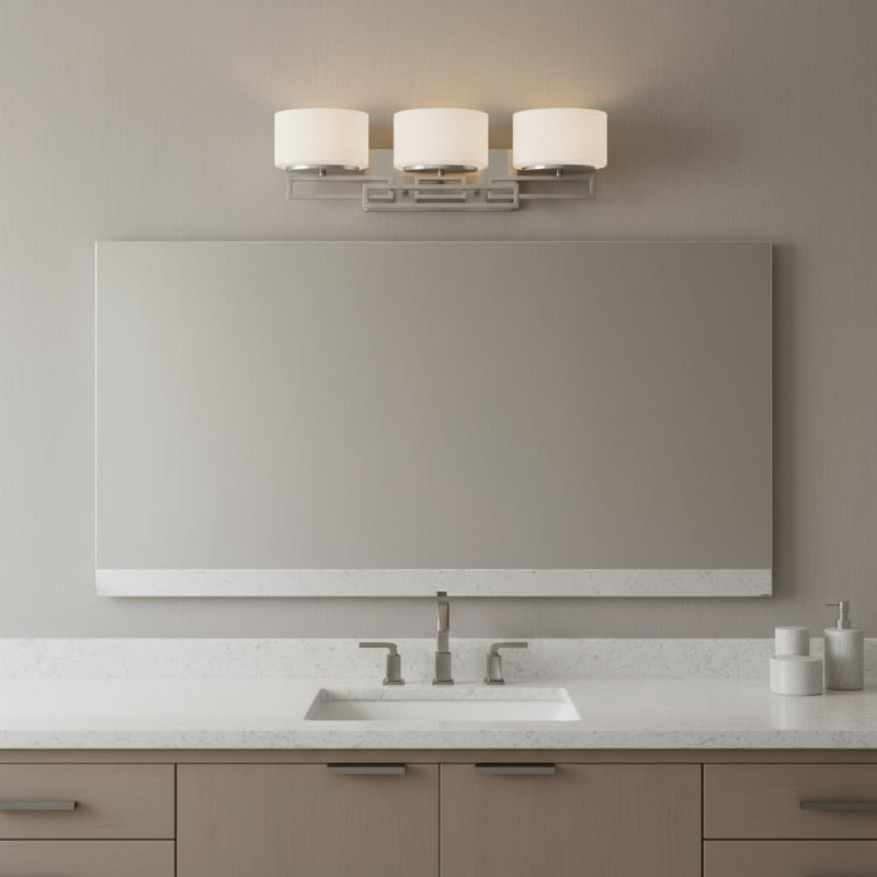Lanza 3-Light Vanity Light, Antique Nickel, Incandescent