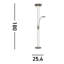 Tracee 183cm Torchiere Floor Lamp-10770244