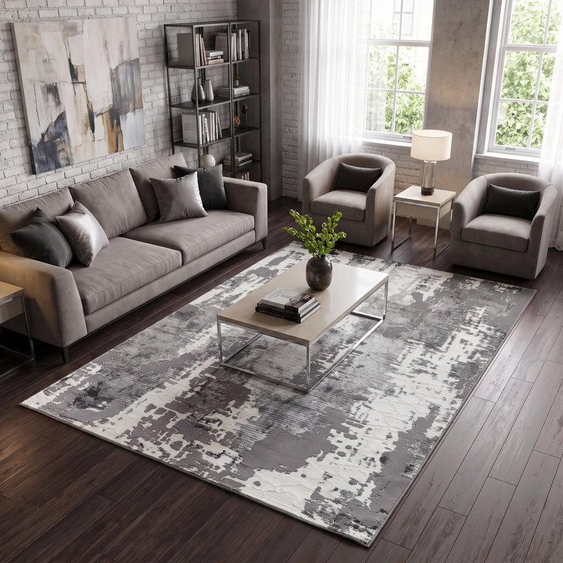 Studebaker Washable Abstract Indoor Rug, Rectangle 8'1" x 10'5"