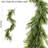 1" Norfolk Pine Christmas Garland