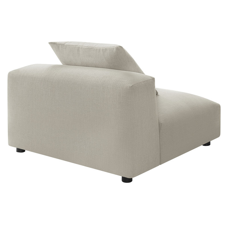 Fauteuil modulaire rembourré Solace, Tissu beige