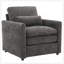 Fauteuil confortable en chenille surdimensionné avec coussin double et coussin lombaire amovible pour un confort ultime