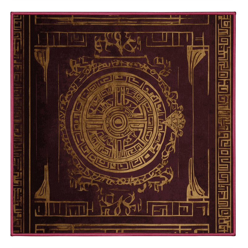 Divinity Wreath Rug, Square 4'