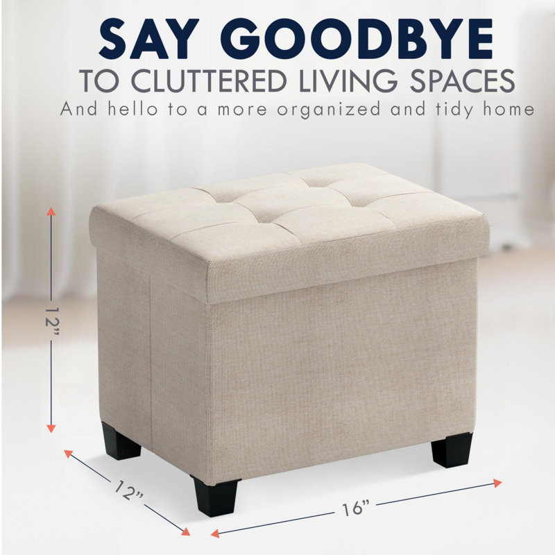 Petit repose-pieds avec rangement Home