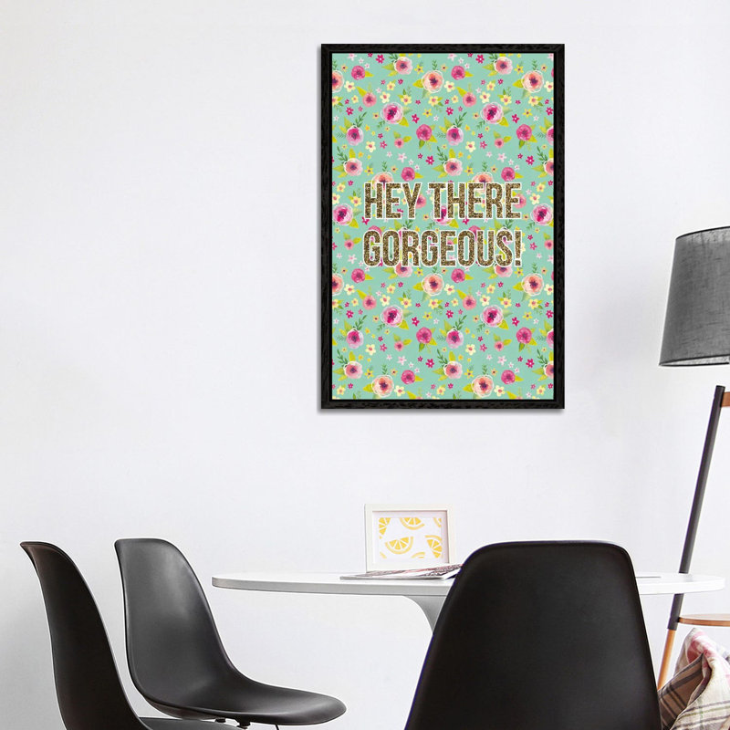 Precious Blooms 1 Piece Wall Art on Canvas, 101.6 cm H x 66.04 cm W, Black Framed