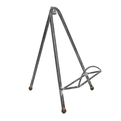 Foreside Home & Garden Cottage Grey Metal Easel