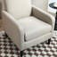 Fauteuil d'appoint en faux lin-2036018974