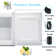 1.1 Cubic Feet Undercounter Upright Freezer with Adjustable Temperature Controls