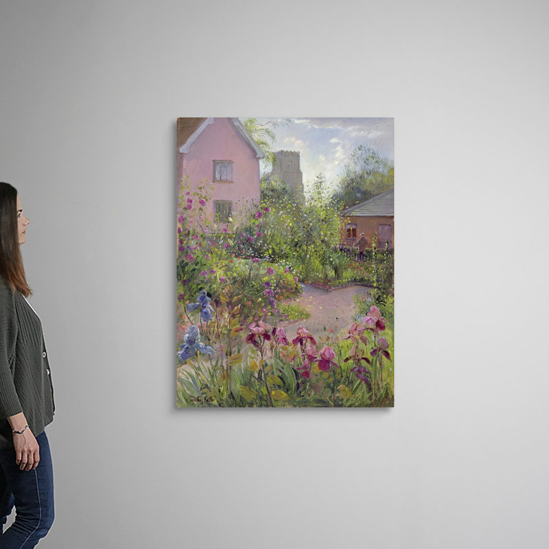 «Herb Garden at Noon» par Timothy Easton - reproduction d'art sur toile, H 48 po x l 36 po x P 1,25 po, Toile tendue
