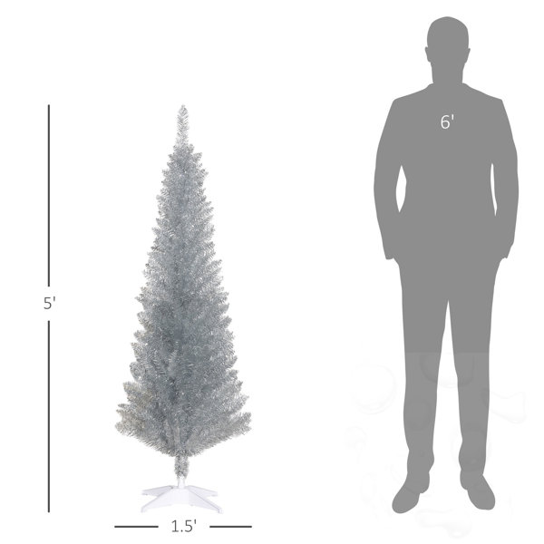 Deepskyblue 5ft Pencil Artificial Christmas Tree - Wayfair Canada