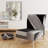 Travel by Air Grey Plane - Vintage Transportati Velvet Upholstered Slipper Chair
