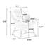 Moderne, rose, chaise longue avec, chaise d'appoint ergonomique`` poche de rangement`` structure en acier, utilisation extérieure moderne rose doux et stable, poche latérale pour