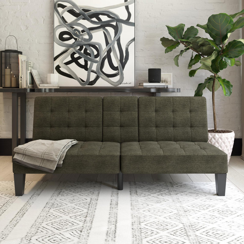 Alaira Full / Double 181.6cm Upholstered Convertible Sofa, Grey