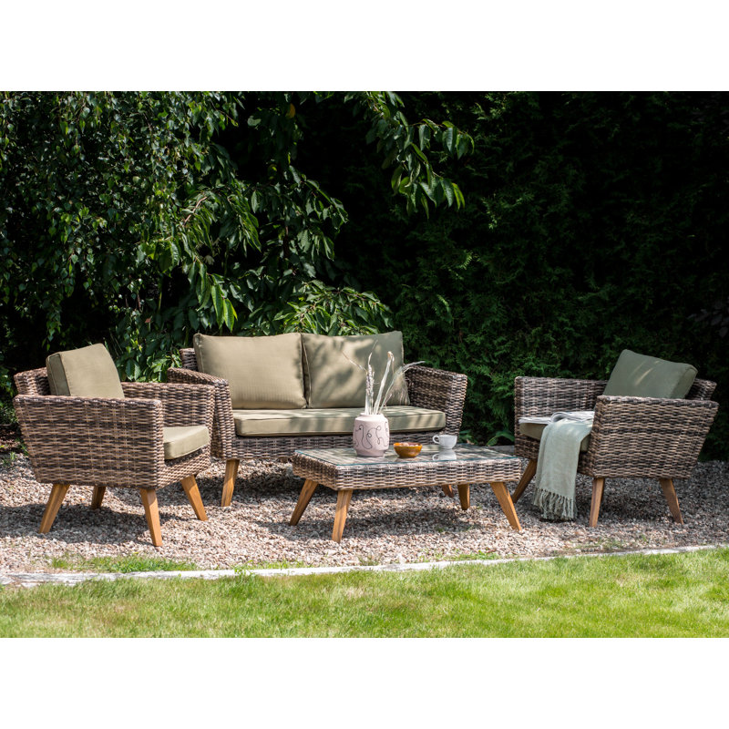 Outdoor Cushion Cover Set VITTORIA, Olive Green