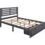 Lit plateforme double avec rangement-87878371