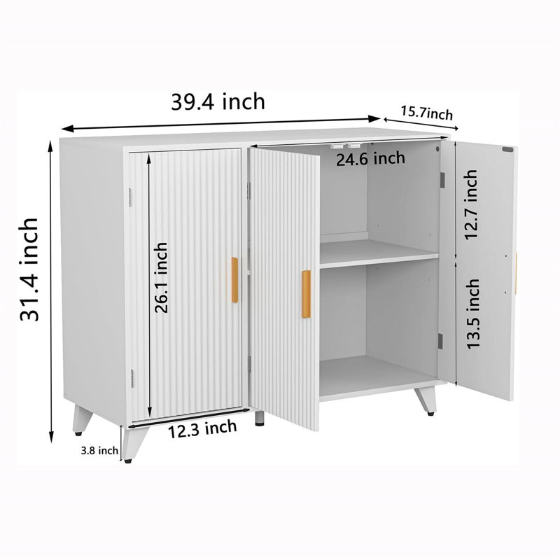 Buffet, armoire d'appoint avec porte, buffet contemporain pour l'intérieur