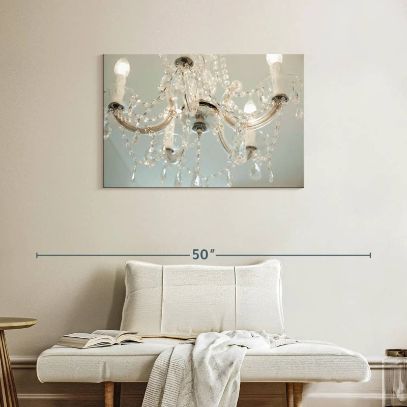 Lustre blanc de luxe Kerner, H 24 po x l 36 po